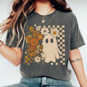 Retro Halloween Ghost Shirt, Halloween Shirt, Comfort Colors Halloween Shirt